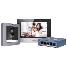 KIT VIDEO PORTERO IP HIKVISION KIS602 POE