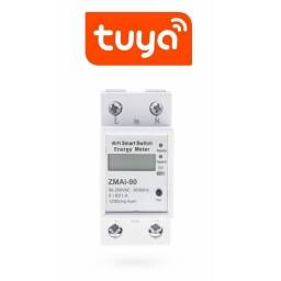 TUYA SWITCH HASTA 60A MEDIDOR DE CONSUMO Y PROTECCION