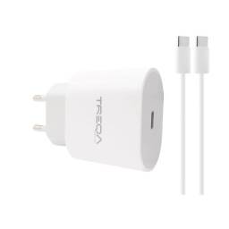 CARGADOR USB-C CON CABLE USB-C TREQA CS-230