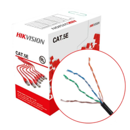 CABLE UTP CAT.5 EXTERIOR NEGRO HIKVISION