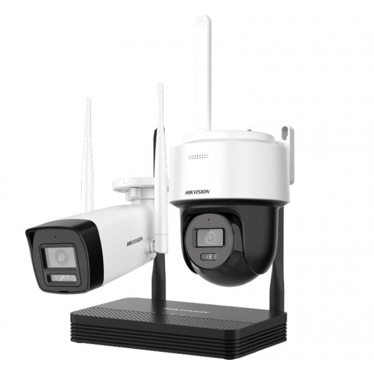 KIT CCTV INALAMBRICO 4CH HIKVISION NKS422W03H 1BULLET + 1 PTZ