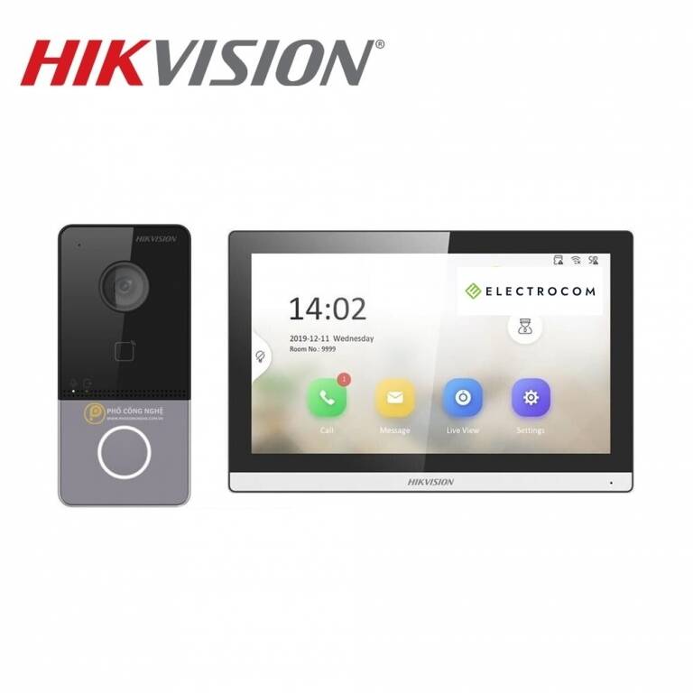 KIT VIDEO PORTERO IP HIKVISION POE KIS 607